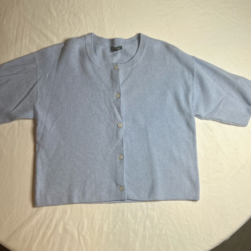 Echo Soft Blue Knit Cardigan